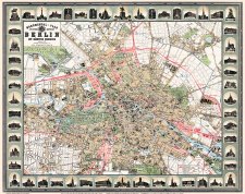 Stadtplan Monumentalplan der Reichshauptstadt Berlin 1896