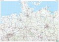 Rail travel map Eisenbahnkarte Deutschland