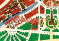 Bummel durch Berlin und ringsherum 1936 | Stadtplan in Vogelschau der BZ am Mittag