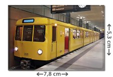 K&uuml;hlschrankmagnet: U-Bhf Bundestag U55 U5 mit Zug der Baureihe D57