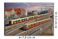 Berliner S-Bahn Baureihen 484 und 481 | Kühlschrankmagnet: