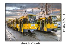 K&uuml;hlschrankmagnet: Abschied von den Tatra-Stra&szlig;enbahnen in Berlin - 2er Bild