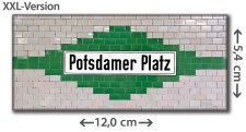U-Bhf. Berlin Potsdamer Platz | XXL-Kühlschrankmagnet | U2 der BVG