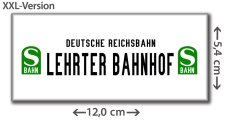 S-Bhf. Berlin Lehrter Bahnhof XXL-K&uuml;hlschrankmagnet, Historisches Bahnhofsschild