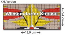 U-Bhf. Berlin - Wilmersdorfer Straße | XXL-Kühlschrankmagnet | U7 der BVG