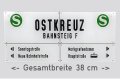 Acrylglasschreibe: DDR Bahnhofsschild Berlin Ostkreuz -...