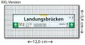 U-Bhf. Hamburg Landungsbrücken | XXL-Kühlschrankmagnet | U3 der Hochbahn