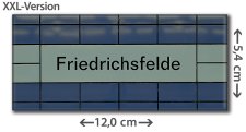 U-Bhf. Berlin - Friedrichsfelde | XXL-Kühlschrankmagnet, U5 der BVG