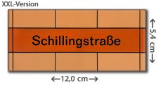 U-Bhf. Berlin Schillingstraße | XXL-Kühlschrankmagnet, U5 der BVG