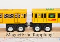 Holz U-Bahn Berlin | Spielzeug für Kinder | Linie U12 | Warschauer Str. bis Ruhleben