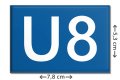 U-Bahn Linie U3 Berlin | Kühlschrankmagnet | Warschauer Straße bis Krumme Lanke