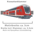 Krawattenklammer: Regio Bahn Doppelstockzug FEX Berlin