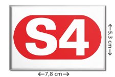 S-Bahn Linie S4 München | Kühlschrankmagnet | Geltendorf - Ebersberg