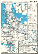 Streckenplan Reichsbahndirektionsbezirk Altona 1931