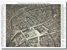 Luftbildplan Berliner Stadtkern 1920 | Stadtplan