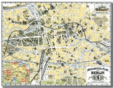 Monumental-Plan von Berlin 1902 | Stadtplan