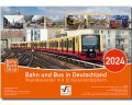 Bahn und Bus in Deutschland 2024 | Wandkalender mit 12...