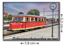 Schienenbus T1 Borkumer Kleinbahn in Bad Doberan Molli | Kühlschrankmagnet