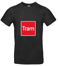 Tram Fan T-Shirt Schwarz XXL