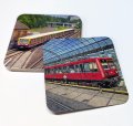 Bierdeckel S-Bahnzug der S-Bahn Berlin BR 485 / 270 Coladose