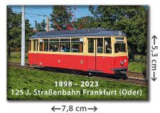 Straßenbahn Triebwagen Typ ET50 Frankfurt (Oder) | Kühlschrankmagnet