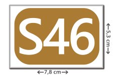 S-Bahn Linie S46 Berlin | Kühlschrankmagnet | Königs Wusterhausen bis Westend