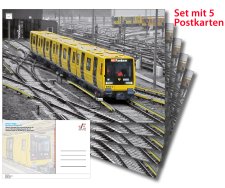 Postkartenset: Neue Berliner U-Bahn Baureihe JK