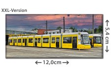 Neue Straßenbahn Berlin Flexity II Urbaliner | XXL-Kühlschrankmagnet