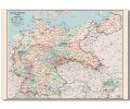 Deutsche Reichsbahn 1938 Übersichtskarte der Eisenbahn Deutschland XXL 70x100 cm