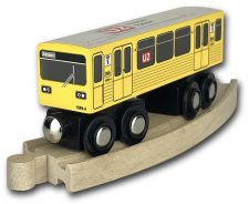 Holz U-Bahn Berlin | U2 | Spielzeug für Kinder | Pankow bis Ruhleben | Baureihe GI/1