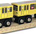 Holz U-Bahn Berlin | U2 | Spielzeug für Kinder | Pankow bis Ruhleben | Baureihe GI/1