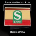 Ansteck-Pin: Berliner S-Bahn Traditionsfarben und...