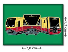 Berliner S-Bahn Baureihe 480 / 481 / 483 | Kühlschrankmagnet