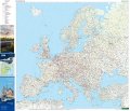 Rail travel map Eisenbahnkarte Europa