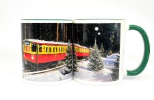 Weihnachtszug Berliner S-Bahn Fototasse Kaffeetasse