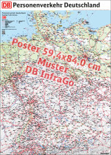 DB Reisendenkarte | Personenverkehr Deutschland | Poster DIN A1